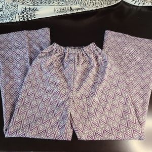 Vintage handmade purple patterned pants